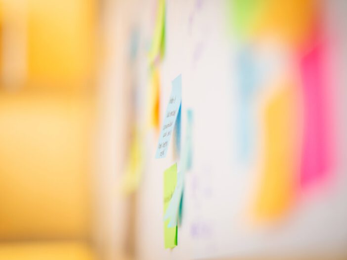board of post-it notes