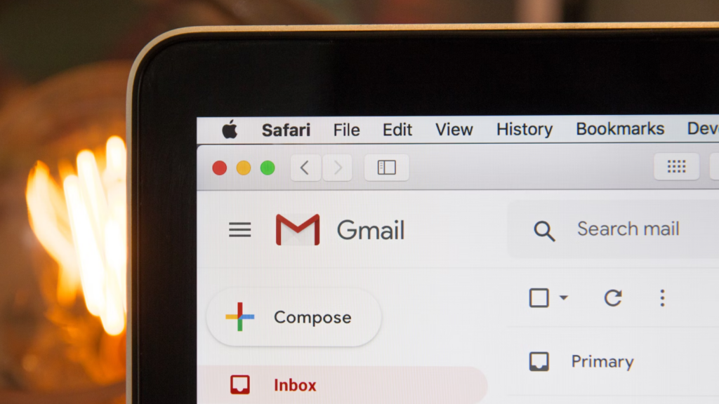 Gmail interface